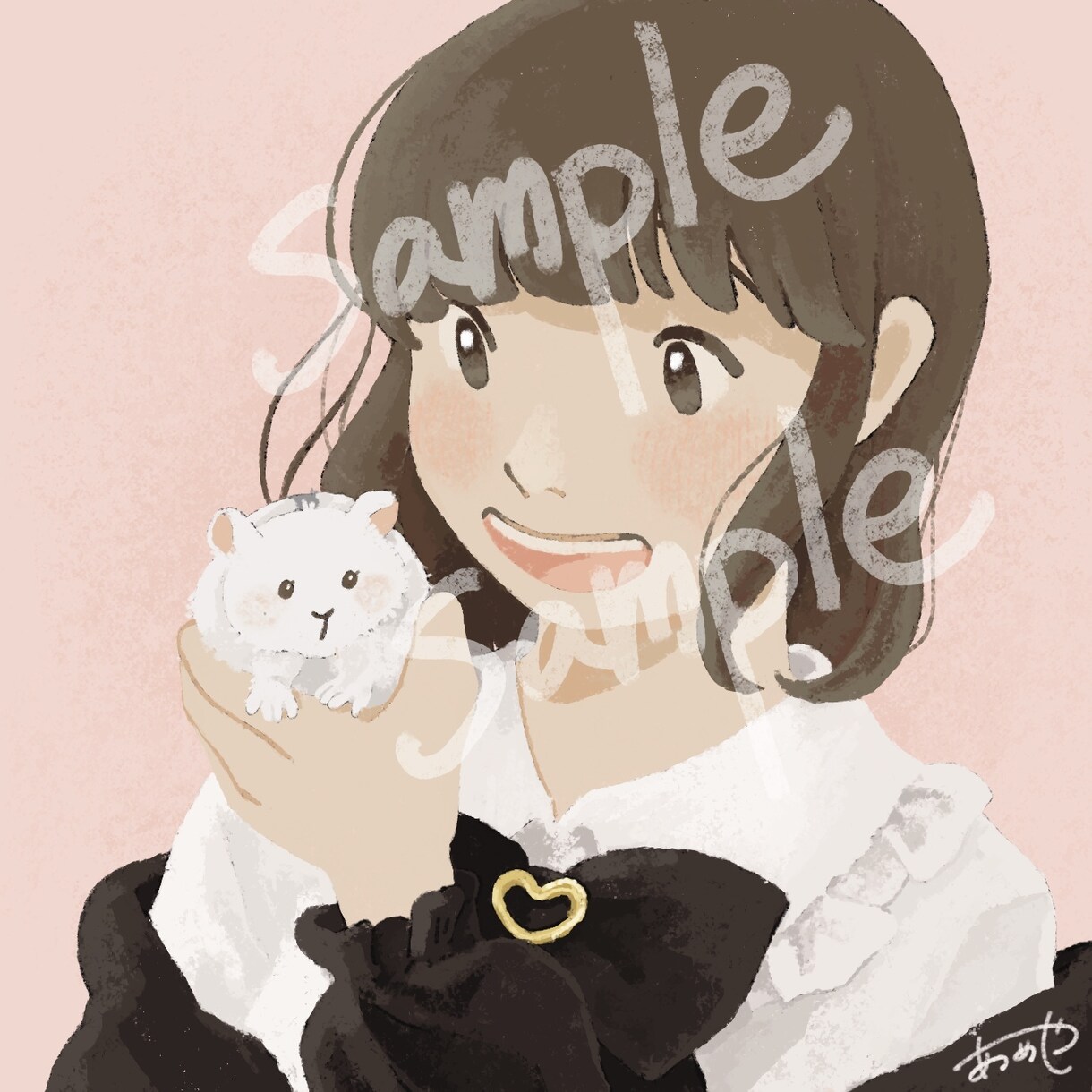 アイコン、ヘッダー、挿絵、1枚絵を制作します アナログ風のほんわかイラストお描きします！ イメージ2