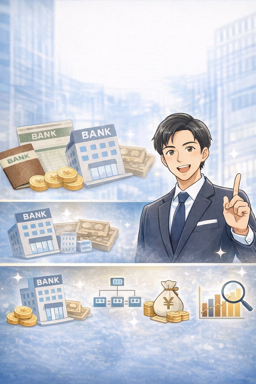 資金に困っていない人向けの金融機関戦略を教えます 信用金庫マンが教える金融機関との付き合い方・資金調達戦略相談 イメージ1