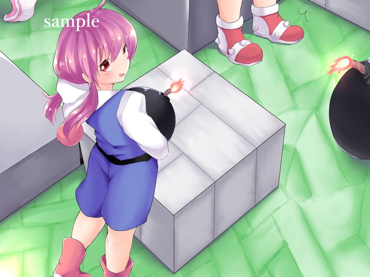 可愛い系のアイコン描きます 二頭身のちびキャラから普通頭身の子まで対応可能です！ イメージ7