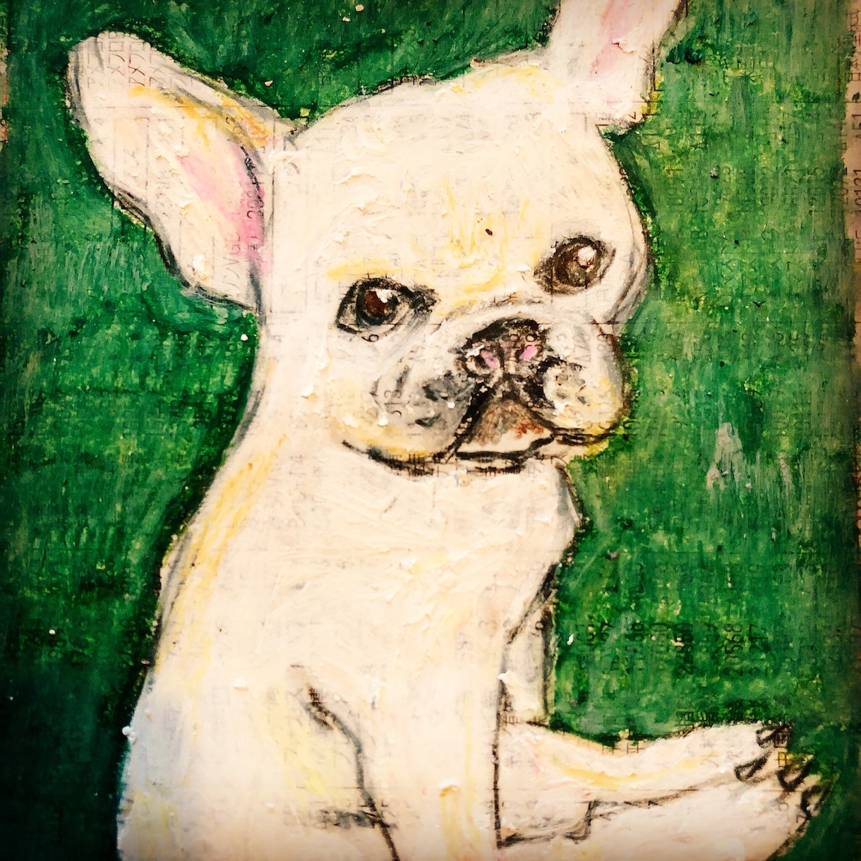 アートで可愛いペットの似顔絵をクレヨンで描きます 世界で一つ、可愛い似顔絵を飼い主様やプレゼントしたい方へ イメージ2