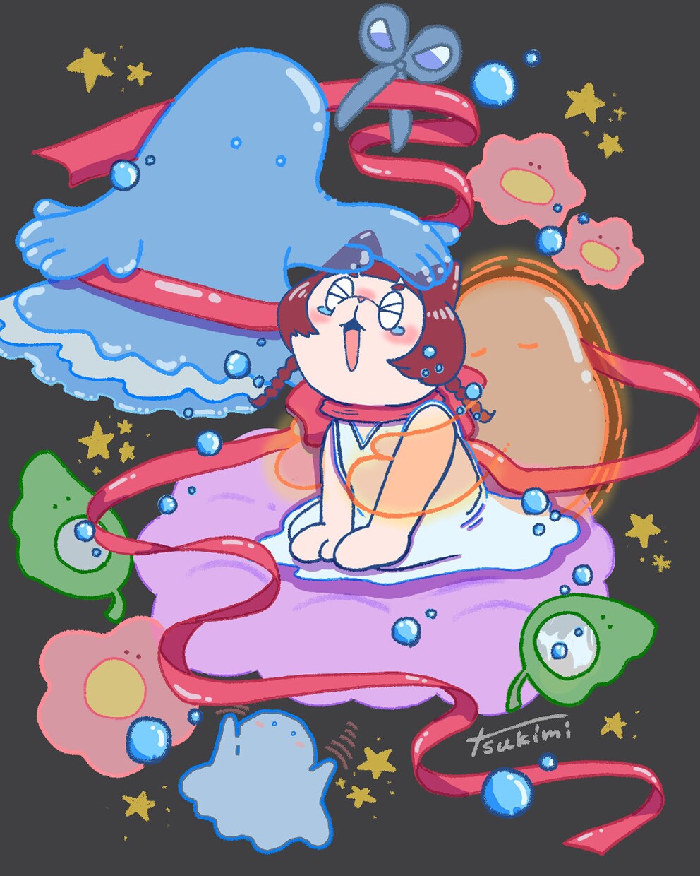 ポップでかわいい一枚絵描きます 結婚式のウェルカムボードやサムネイルなどに！ イメージ3