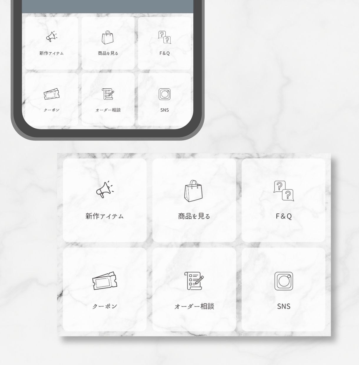 キレイめデザインのLINEリッチメニュー作成します 見やすく、伝わりやすく、印象まで整うLINEに。設置代行も〇 イメージ5