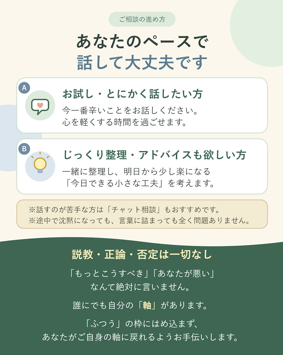 生きづらさで疲れた心癒やします 自分が悪いの？と悩むあなたに…12年の専門職が寄り添います イメージ3