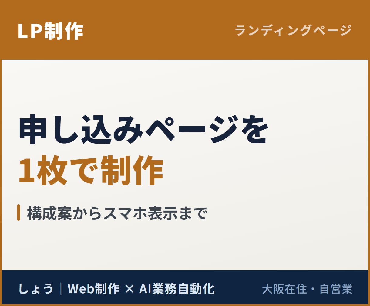 商品・サービスのLPを1ページで制作します 構成案からスマホ表示まで、申し込み導線を考えて作ります イメージ1