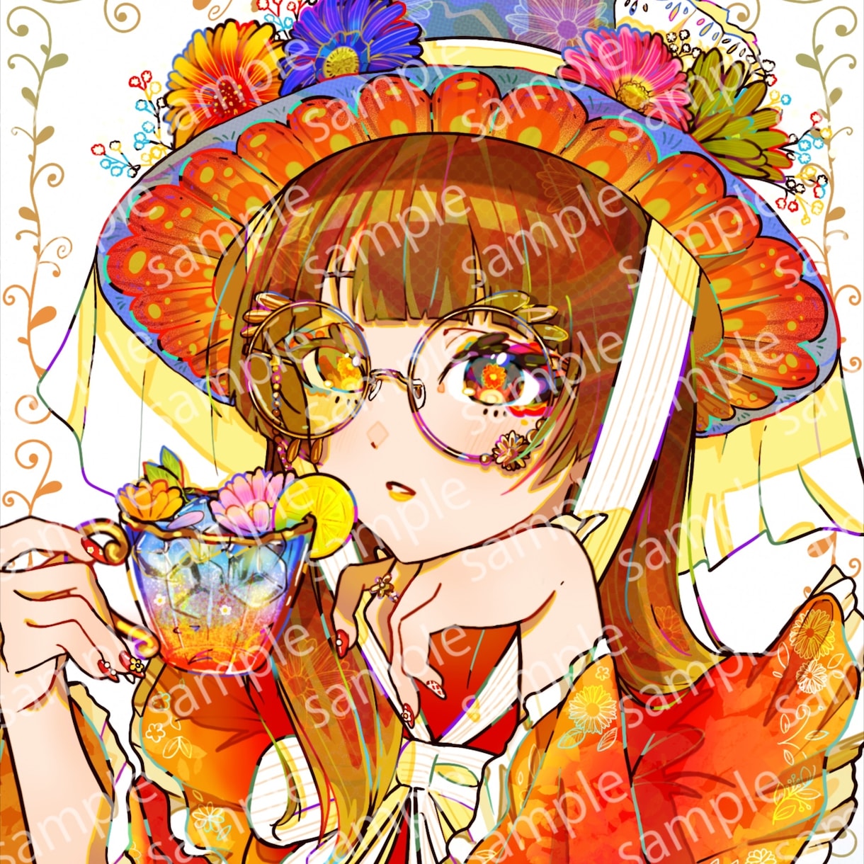 ポップで華やかなSNSアイコンを制作致します 納期厳守で丁寧な対応を心がけております。 イメージ2