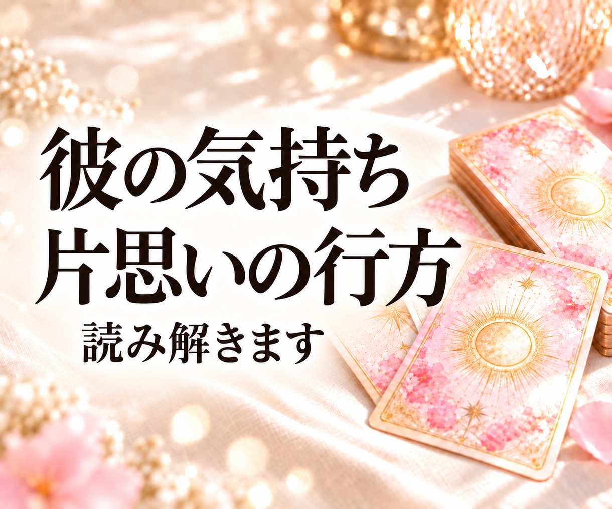 片思い占い｜彼の気持ちと恋の行方を占います タロット×四柱推命で、二人の距離と恋が動く時期を読み解きます イメージ1