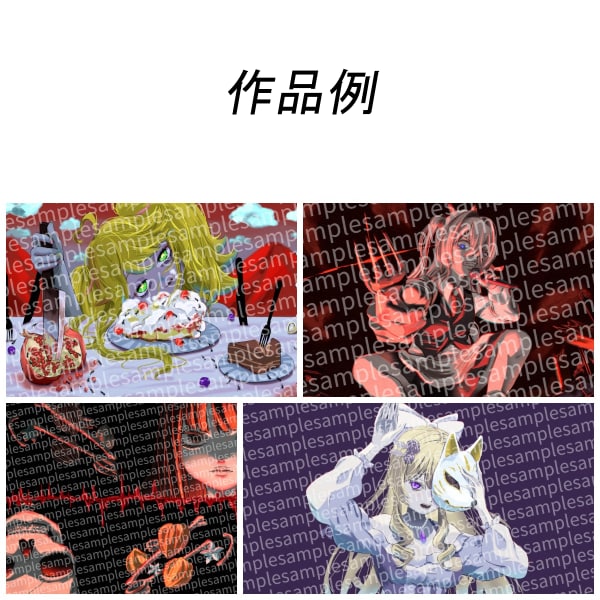 かっこいいダーク系イラストをお描きします 光×影で魅せる退廃系キャラ、サムネを制作いたします イメージ3