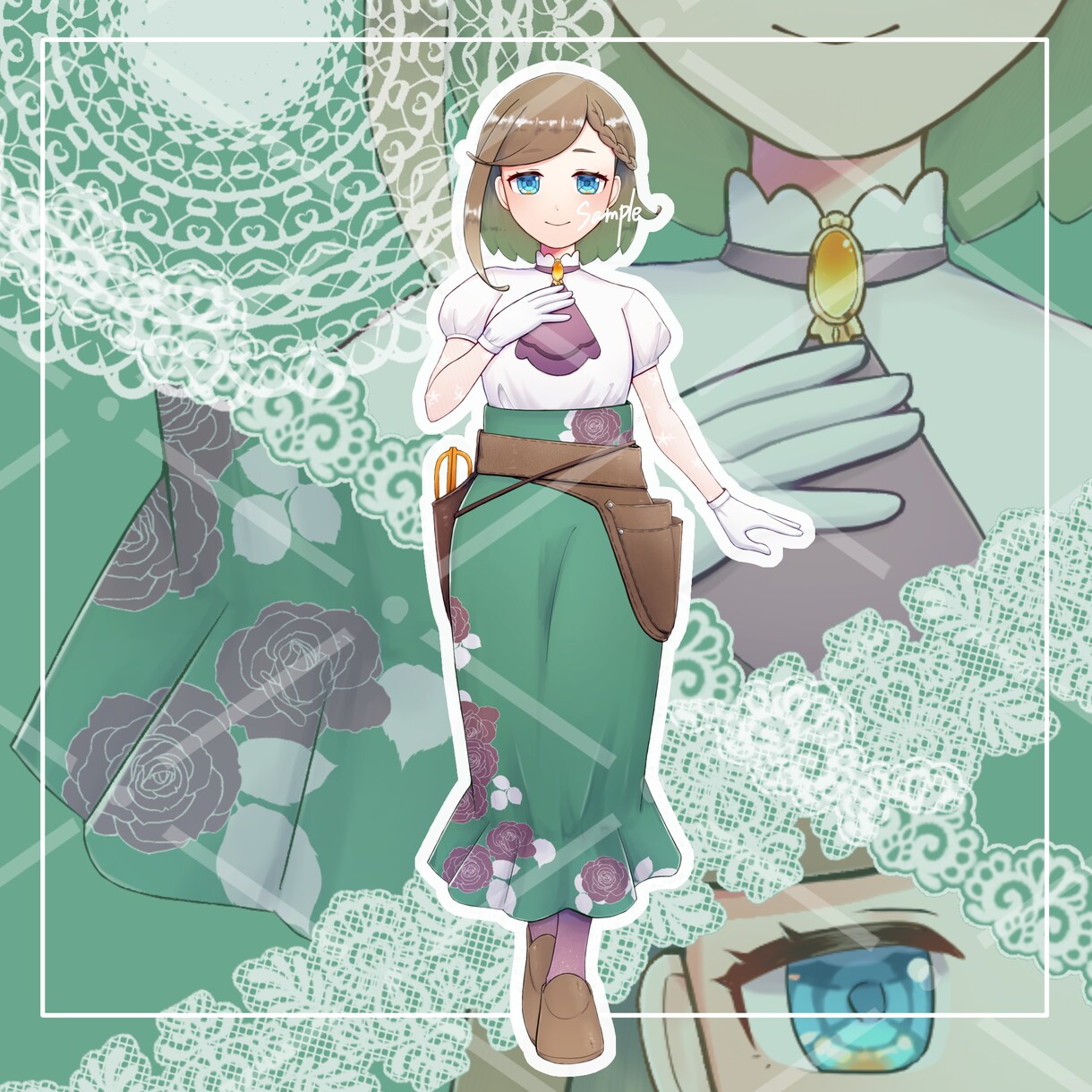 ゲーム・IRIAMなど立ち絵の制作承ります １つ500円で表情差分の追加も可能です イメージ5