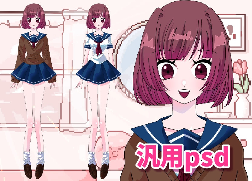 キャラデザ〜パーツ分けpsd描きます 流行とは一味違った個性が欲しい方にオススメ！ イメージ8