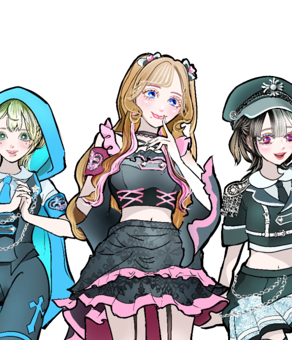 アイドル生誕Tシャツイラスト作成します 似顔絵感なイラストでメロい立ち絵イラストを作成 イメージ2