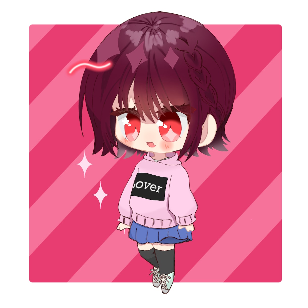アイコンに使える！かわいいデフォキャラ描きます ポーズ等指定自由 出来る限りご期待に添います！ イメージ1
