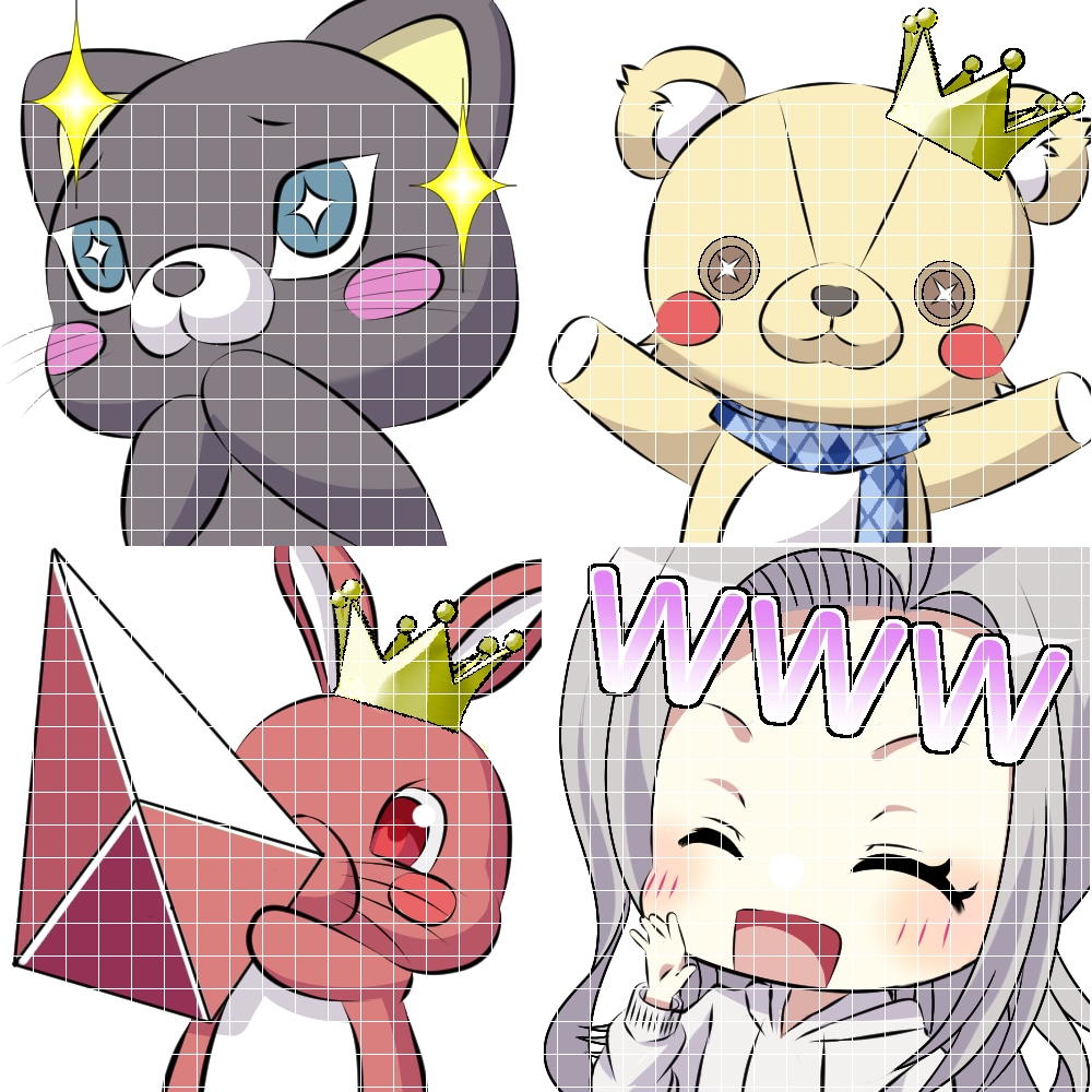 TwitchやYouTubeスタンプ制作します 動くスタンプも作成！あなただけのオリジナルを作りましょう！ イメージ4