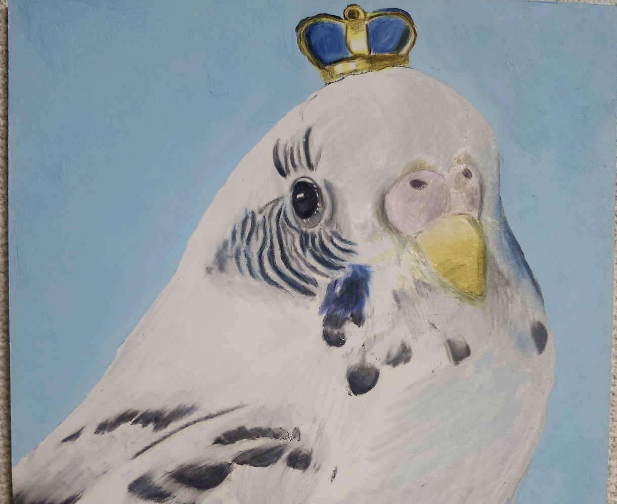 色鉛筆で大切なペットの肖像画を描きます A4サイズ、うちの子の手書き色鉛筆原画をお届け。 イメージ2