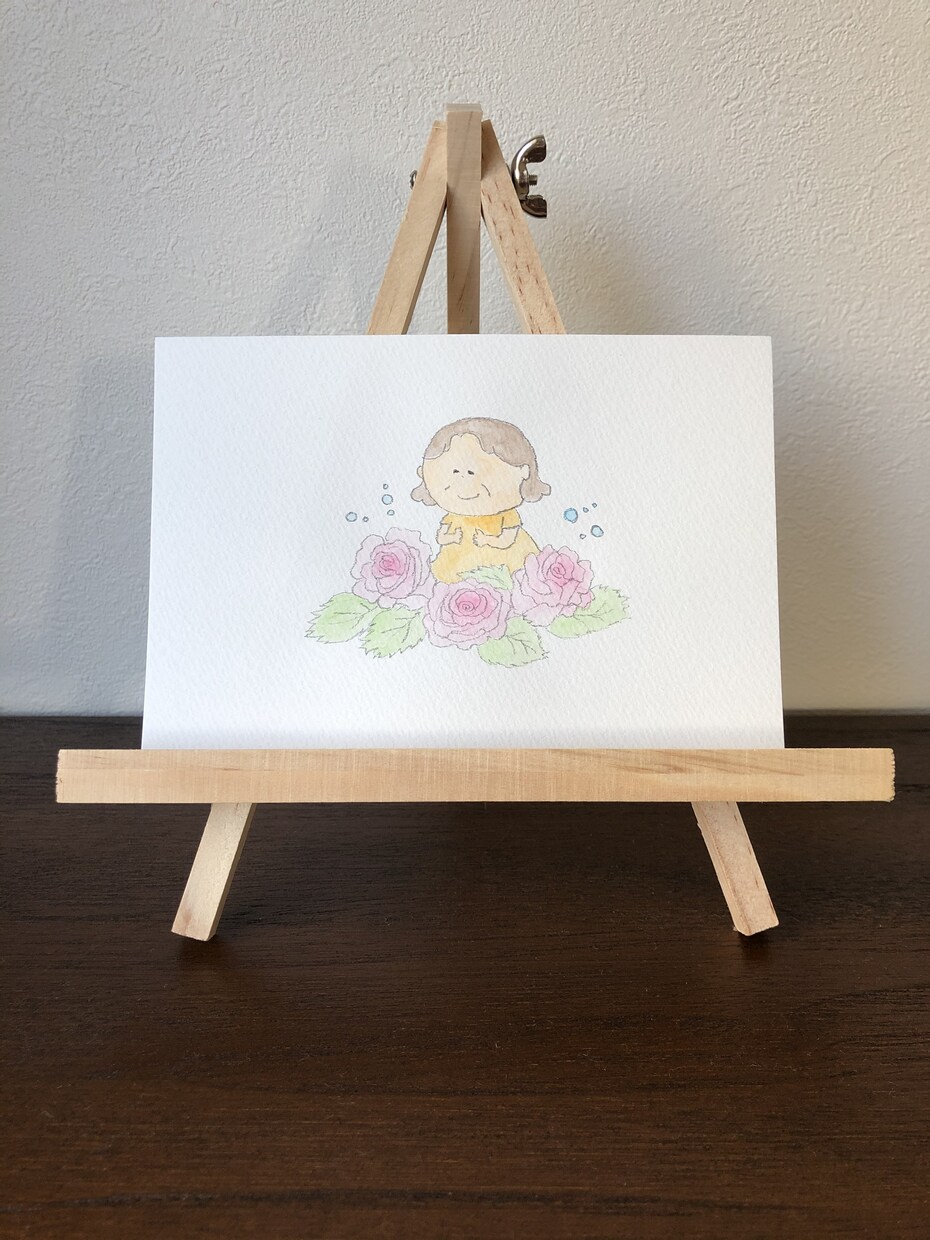 水彩画のふんいき似顔絵を描きます お部屋に飾ったり、贈り物にも♡温かみのある、ふんいき似顔絵♡ イメージ7