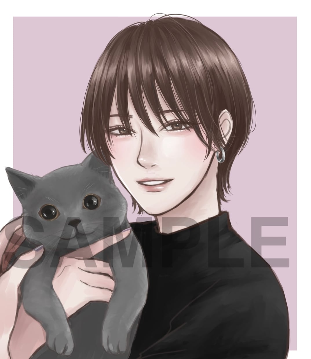 綺麗めイラストでご希望のアイコンお描きします TwitterやYouTube等のアイコン制作します！ イメージ1