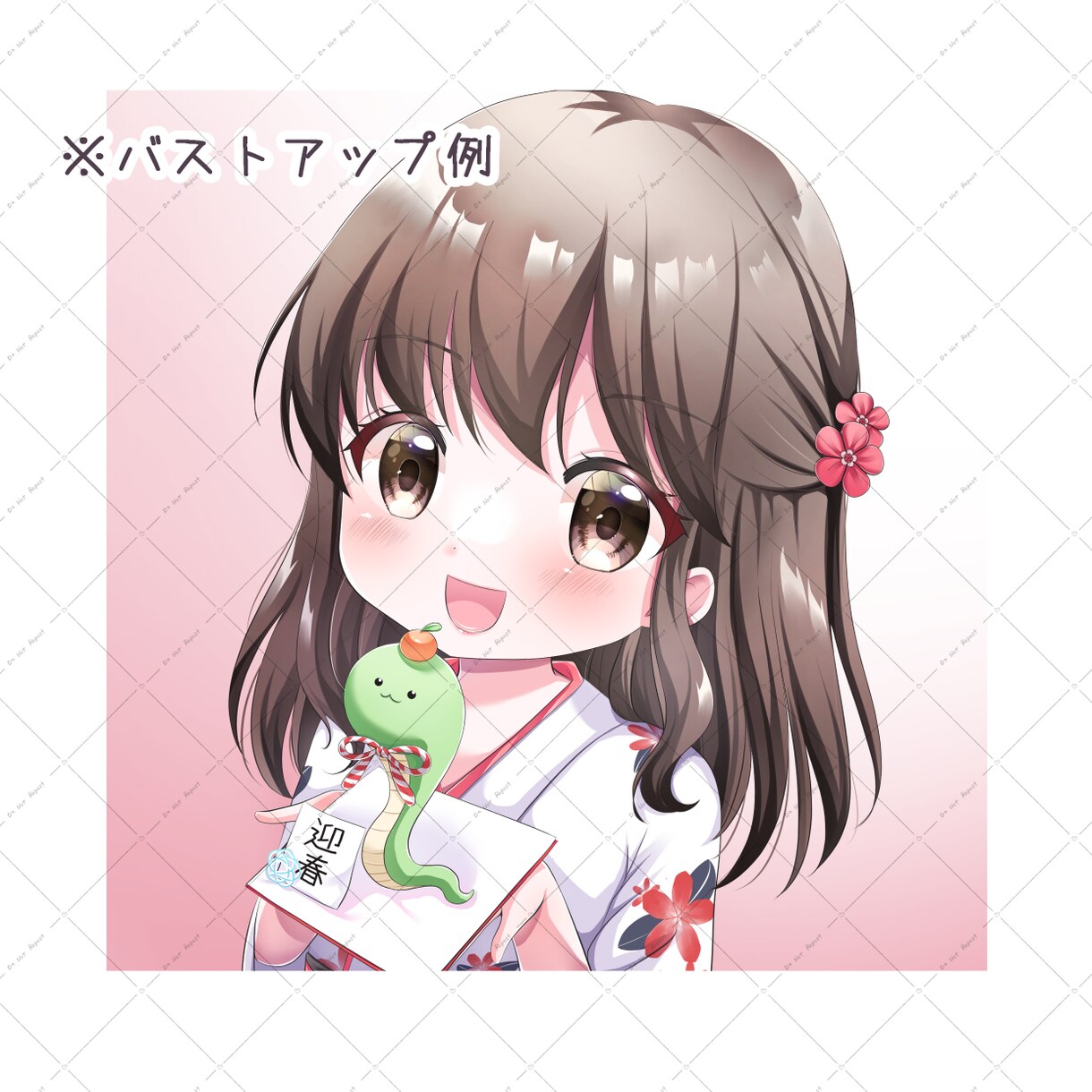 髪にこだわった可愛いアイコン描きます 髪フェチが可愛いロリイラスト描きます イメージ6
