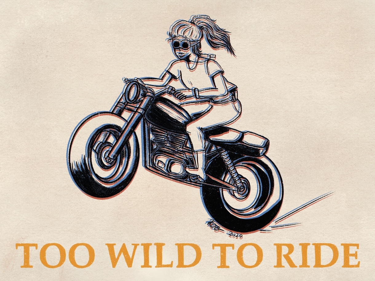 愛車と自分！アメリカンなテイストで描きます バイクや車、飛行機をコミック風に描きあげます！ イメージ4