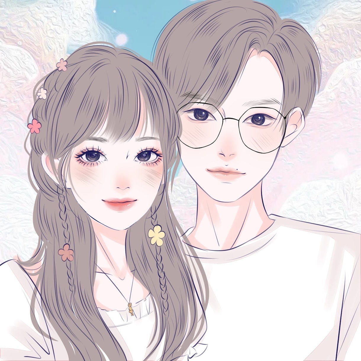 アニメ風似顔絵描きます お写真を元に似顔絵イラストをお描きします！ イメージ4