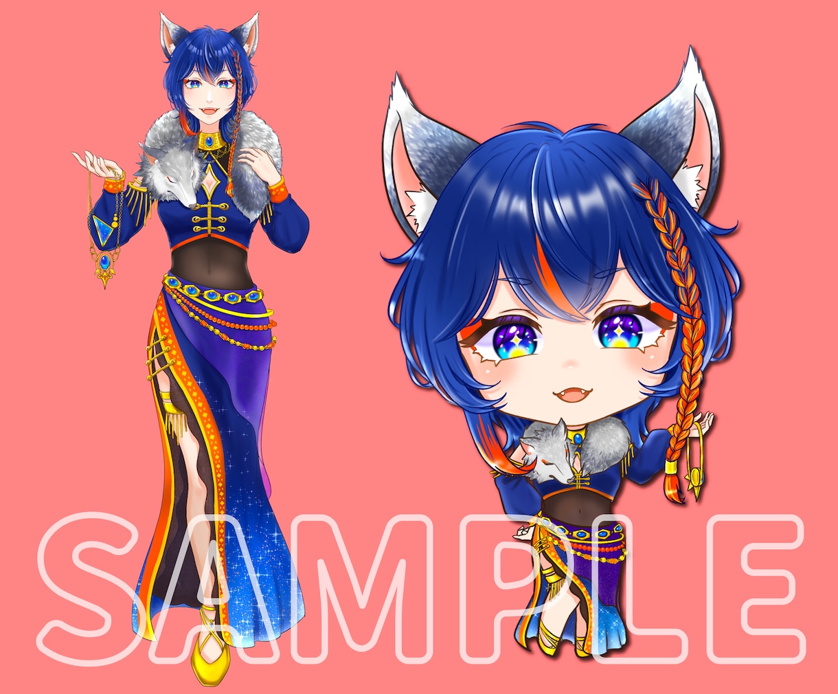 用途に合わせたSDキャラ•ミニキャラ制作いたします Vtuber、YouTube、IRIAM、活動者様必見です！ イメージ2