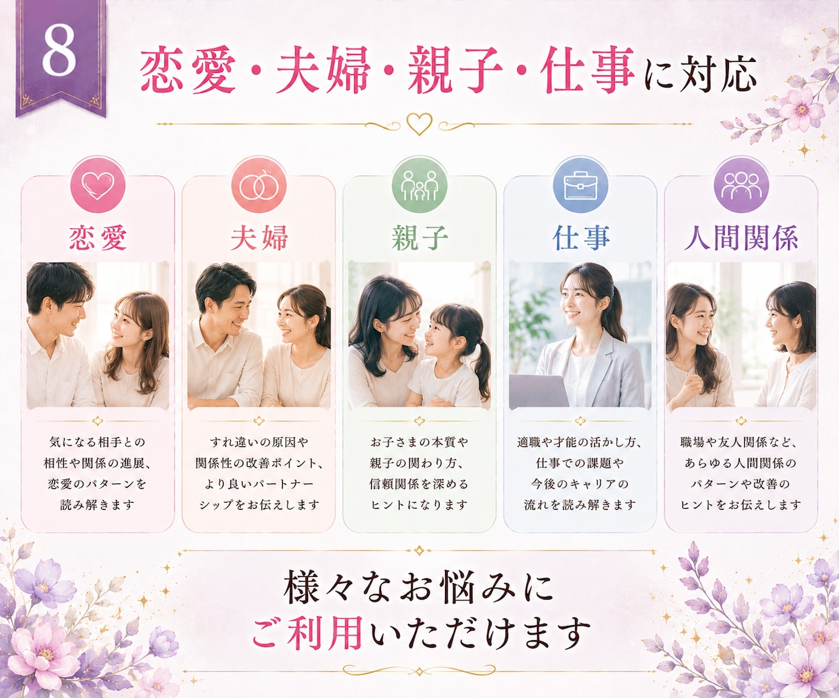 あなたの本質と人生の流れを算命学で読み解きます 恋愛・夫婦・親子・仕事の悩みの背景を読み解きます イメージ8