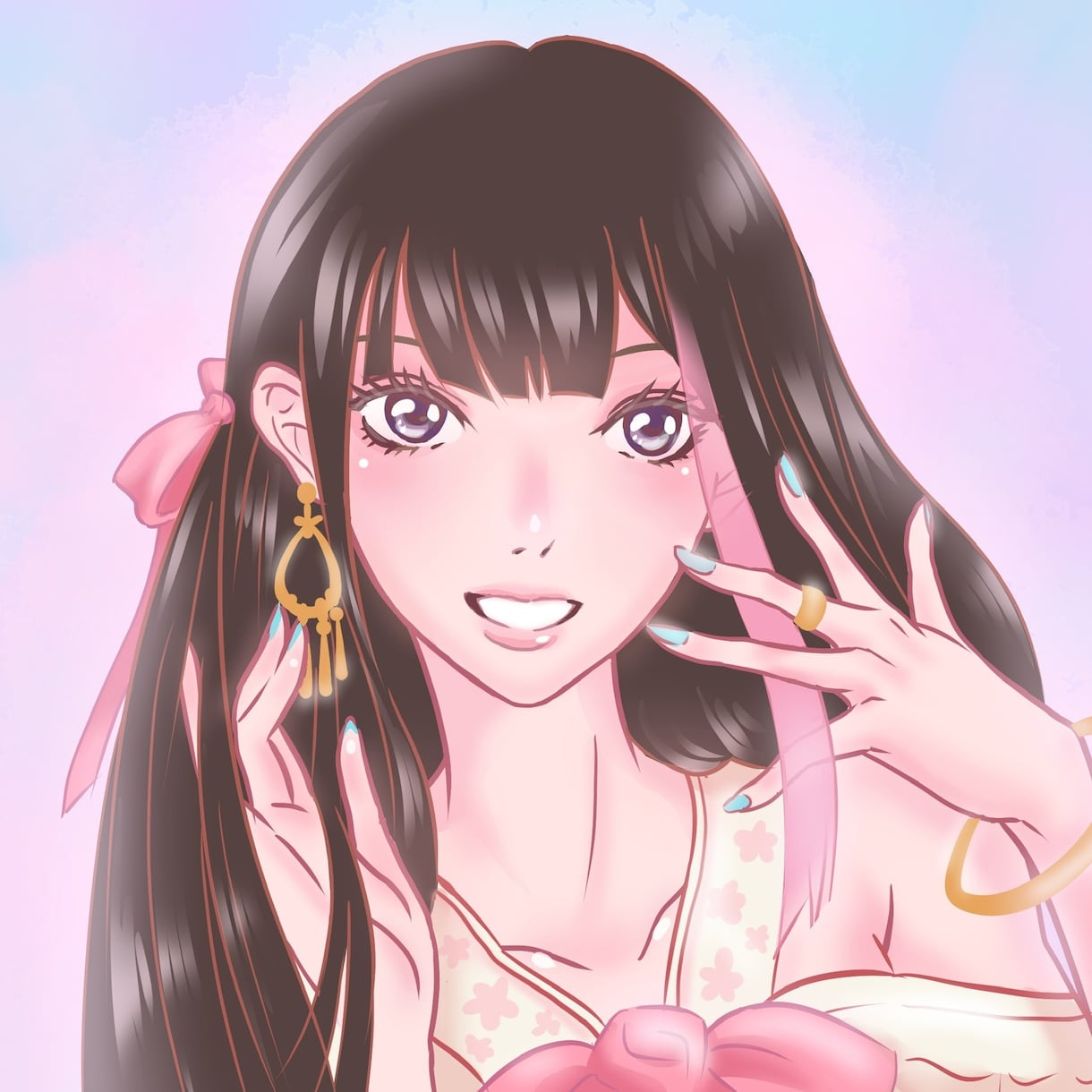SNS用のキレイな似顔絵を心を込めて描きます 2名様限定、基本料金3500円で対応中 イメージ7
