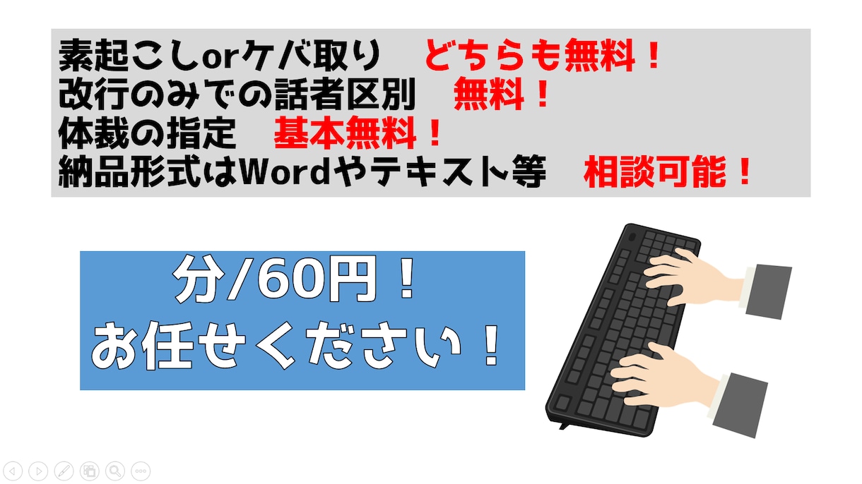 いろんな動画、音声の文字起こし代行します YouTubeなど様々な音声、動画に対応！！！ イメージ2