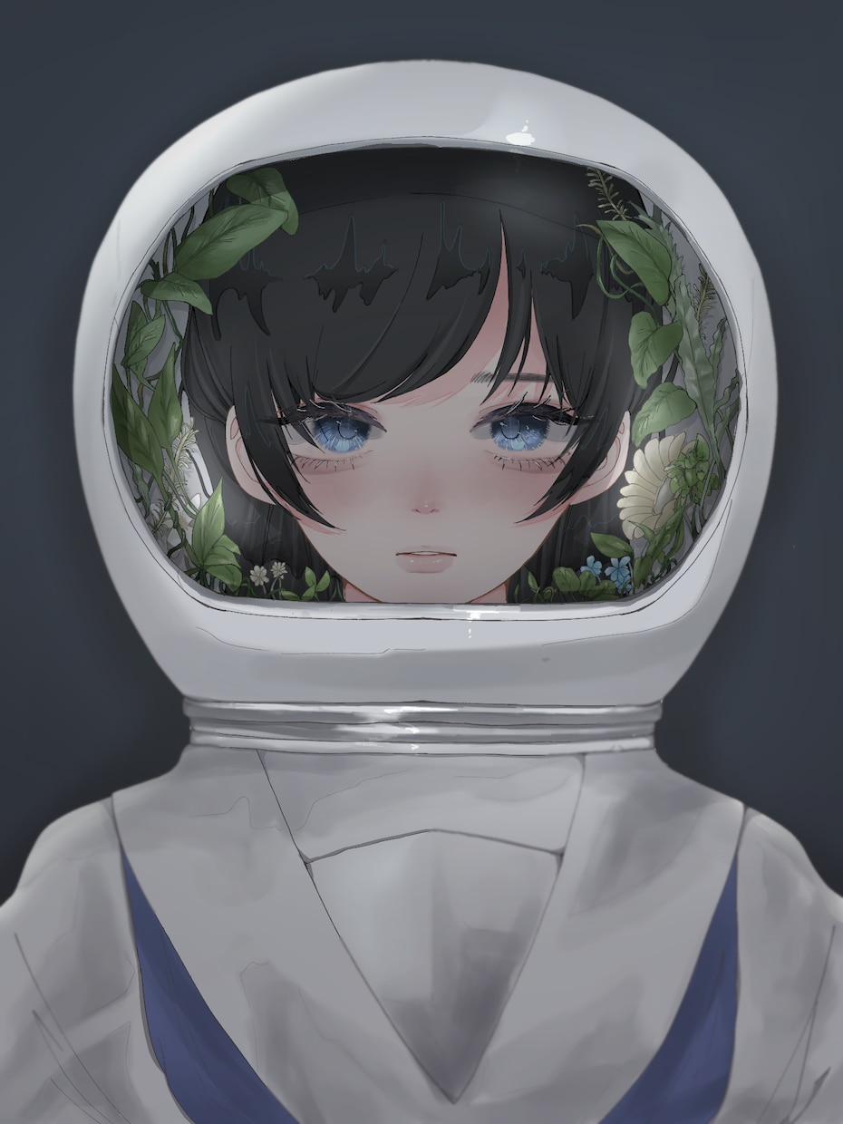 お顔が可愛いイラスト描きます アンニュイなお顔で目を引くオシャレなイラストを制作いたします イメージ2