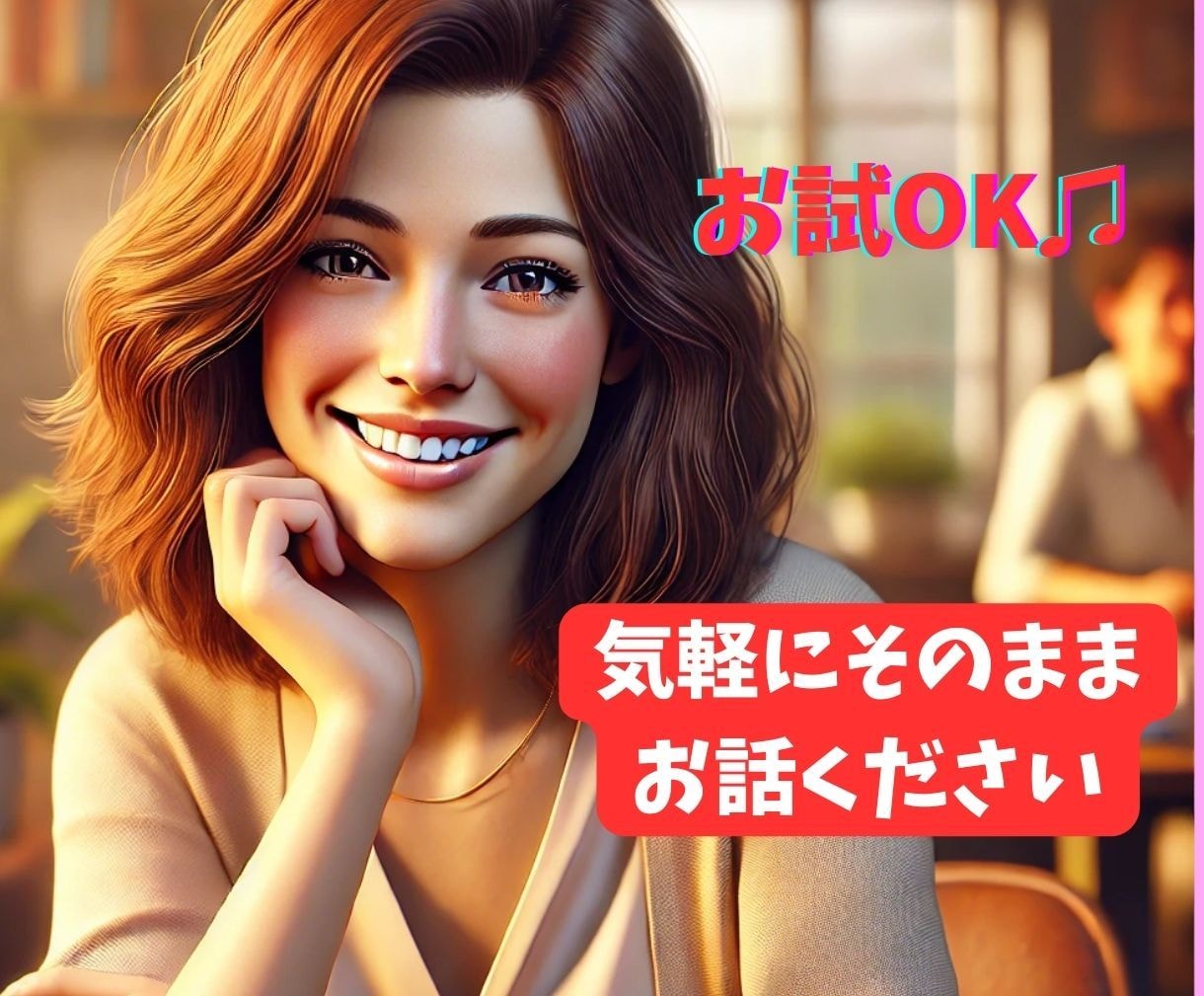 今すぐこの気持ちを聞いてほしい！にお応えします 心の中のモヤモヤお話してスッキリしましょう イメージ3