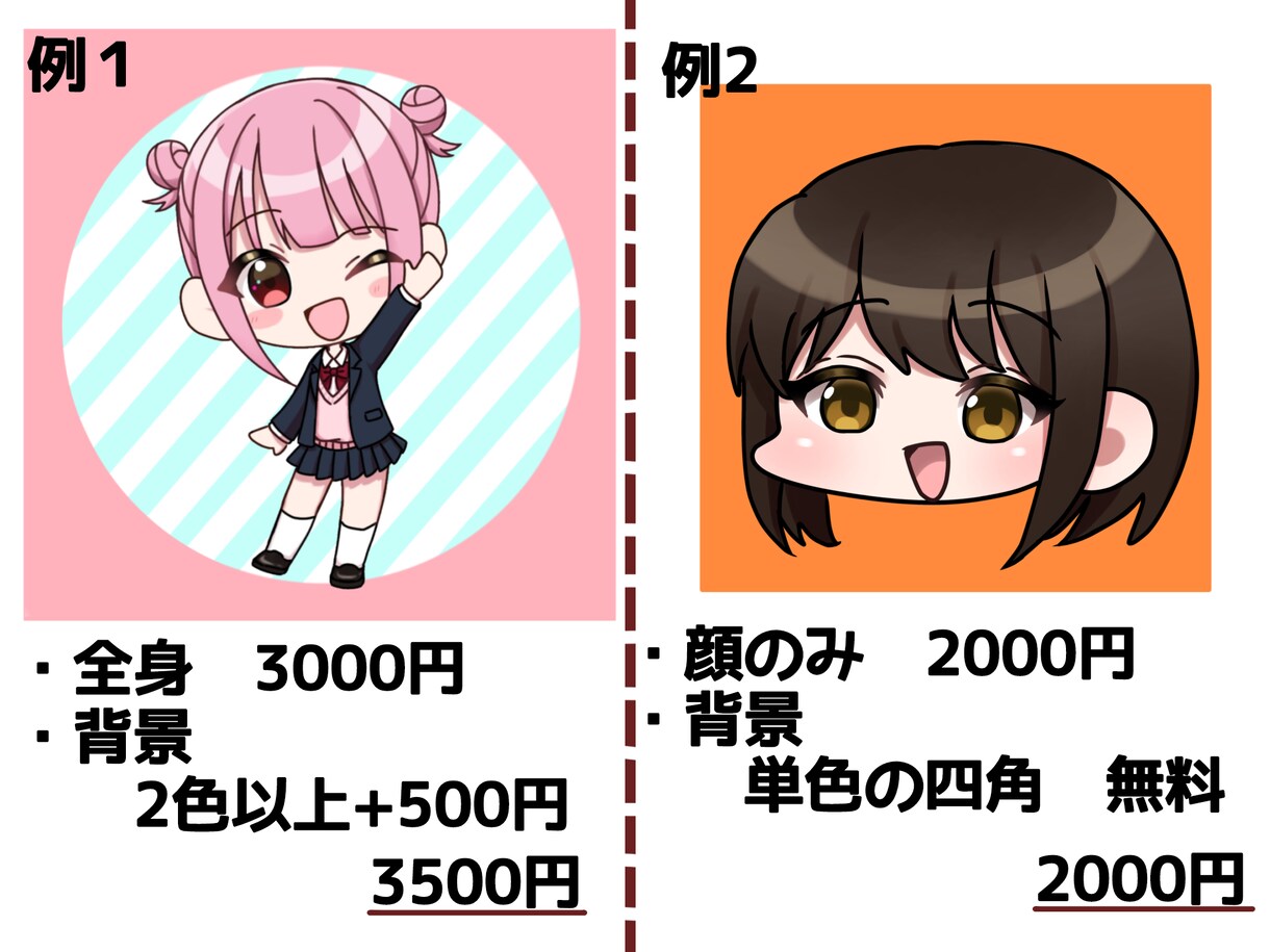 SNSなどのアイコンを描きます デフォルメ調のかわいいイラストです！ イメージ3