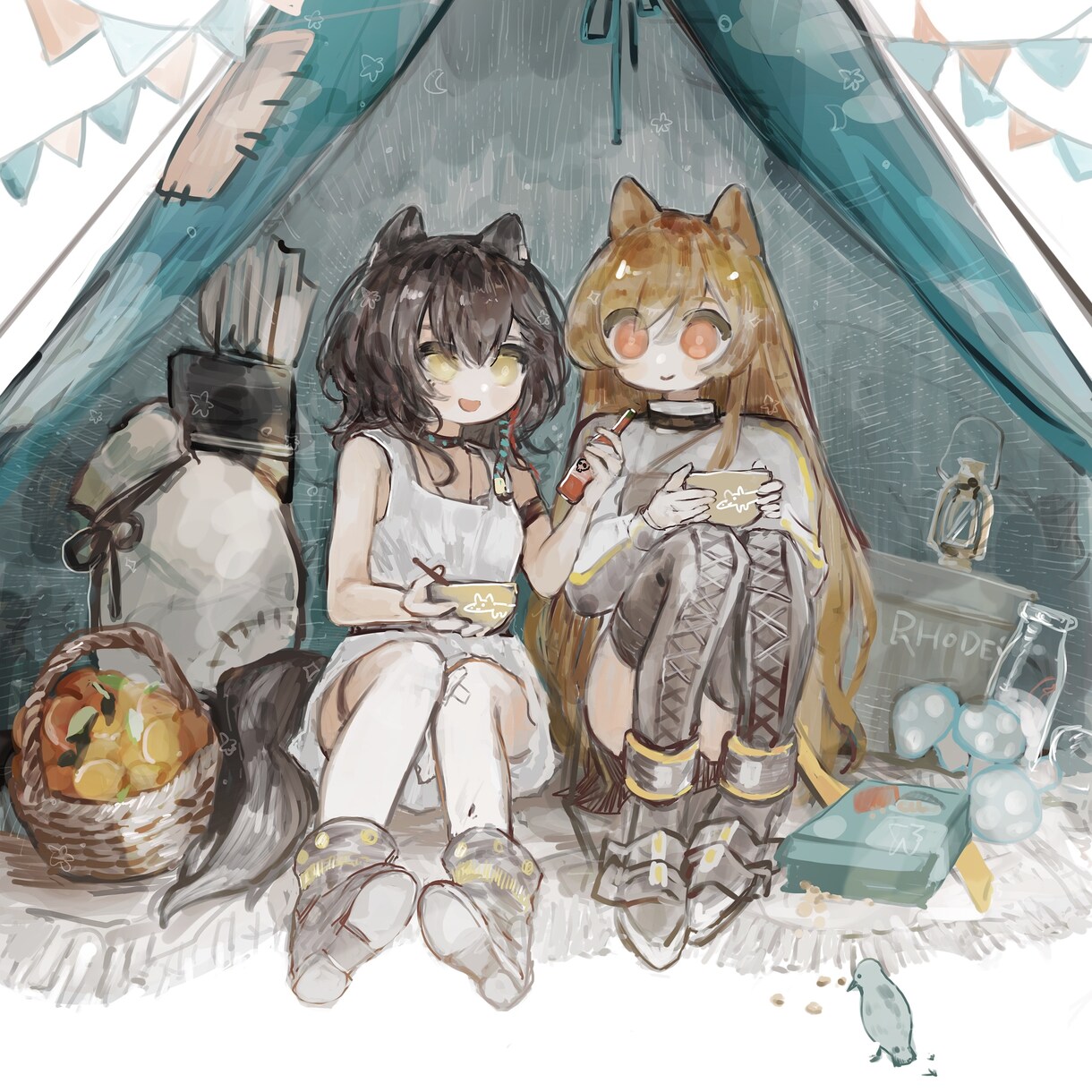 目を引く色彩の厚塗りイラスト描きます 個性派!つやつや鮮やか個性的な質感の厚塗り イメージ6