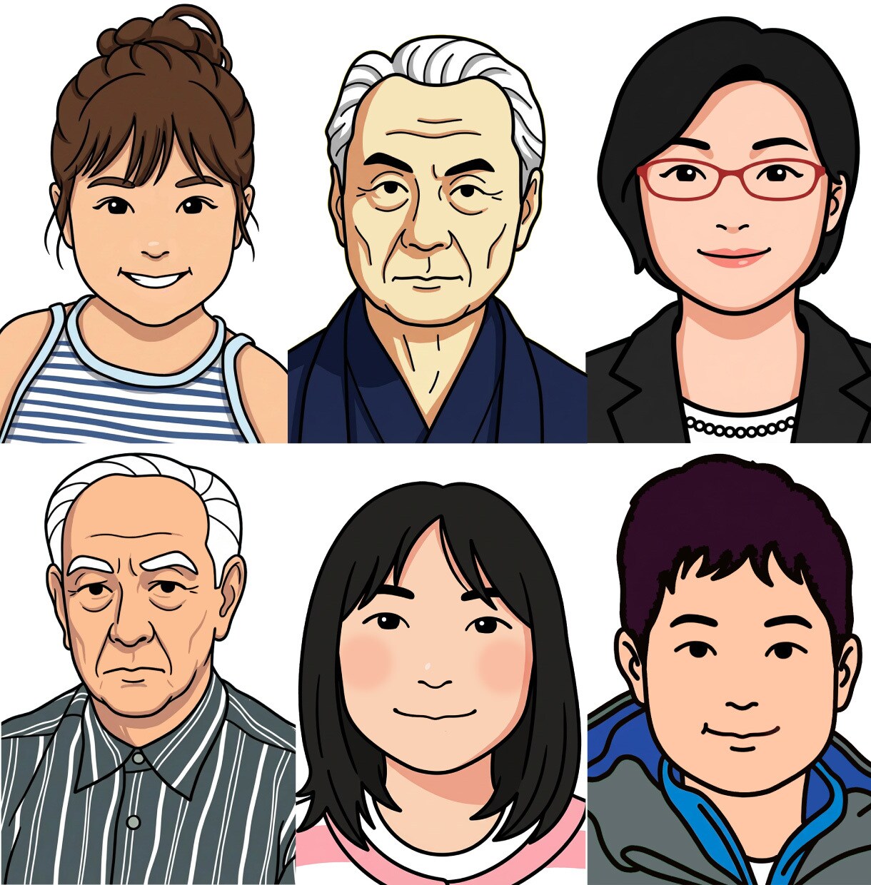 ビジネスにも使える上品でシンプルな似顔絵作成します 写真を元に自然なデフォルメで仕上げます イメージ10
