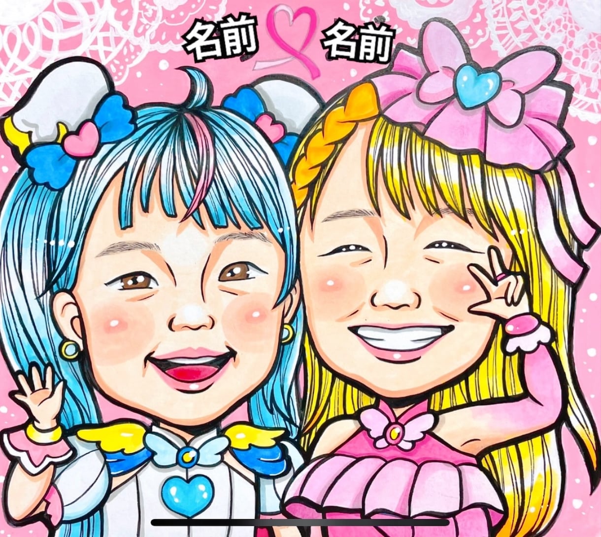 似ていてあったかい手描きの似顔絵お描きします 笑顔をカタチに 。世界に一つの贈りもの イメージ3