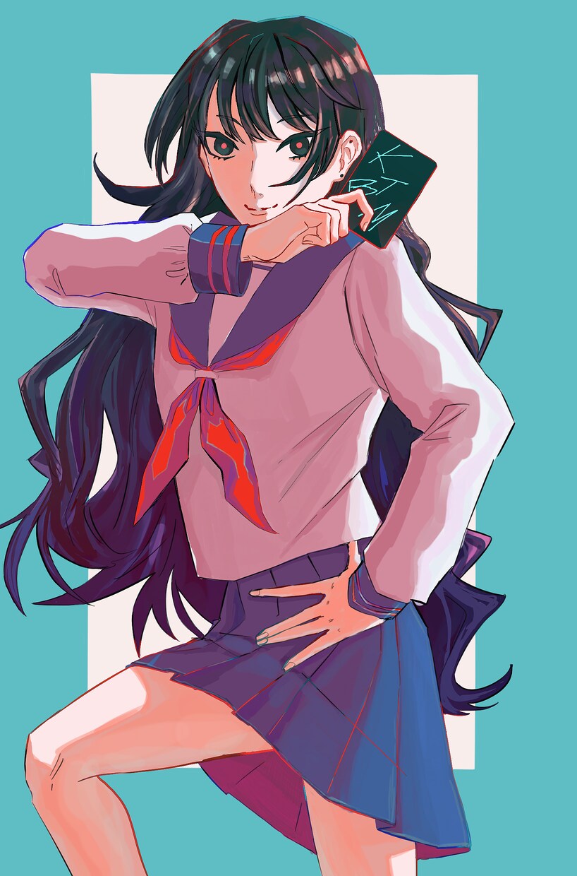 SNS用アイコン、オリジナルイラスト描きます かっこいい綺麗な女の子を描くのが得意です！！ イメージ2