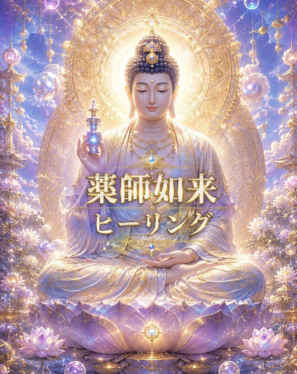 薬師如来ヒーリングで心とエネルギーを整えます 薬師如来様の瑠璃光のヒーリングで心とエネルギーを整えます。 イメージ1