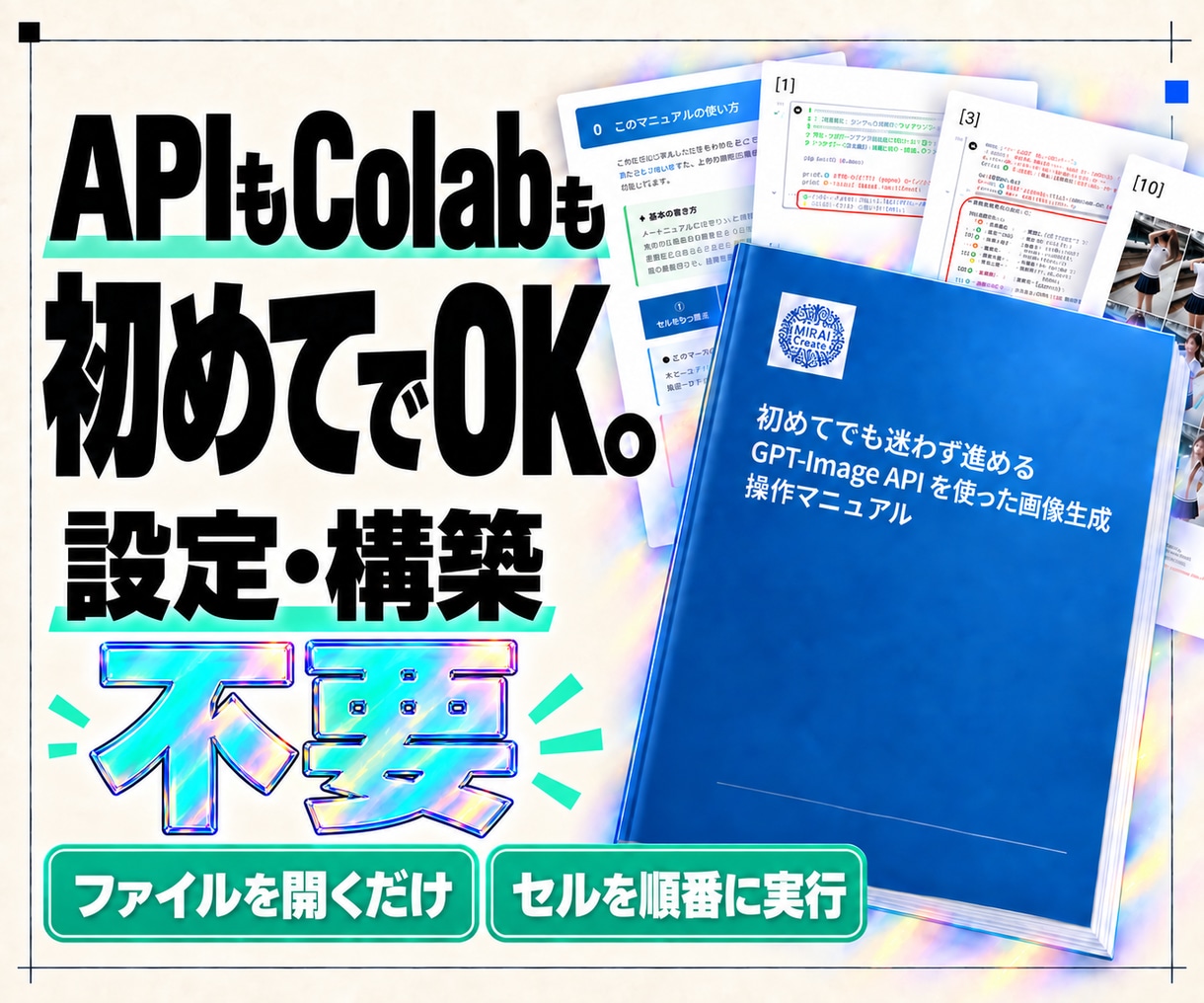 GPT画像生成を初回成功までサポートします コード入力不要｜教材4点付き・サンプル生成まで無料サポート イメージ7