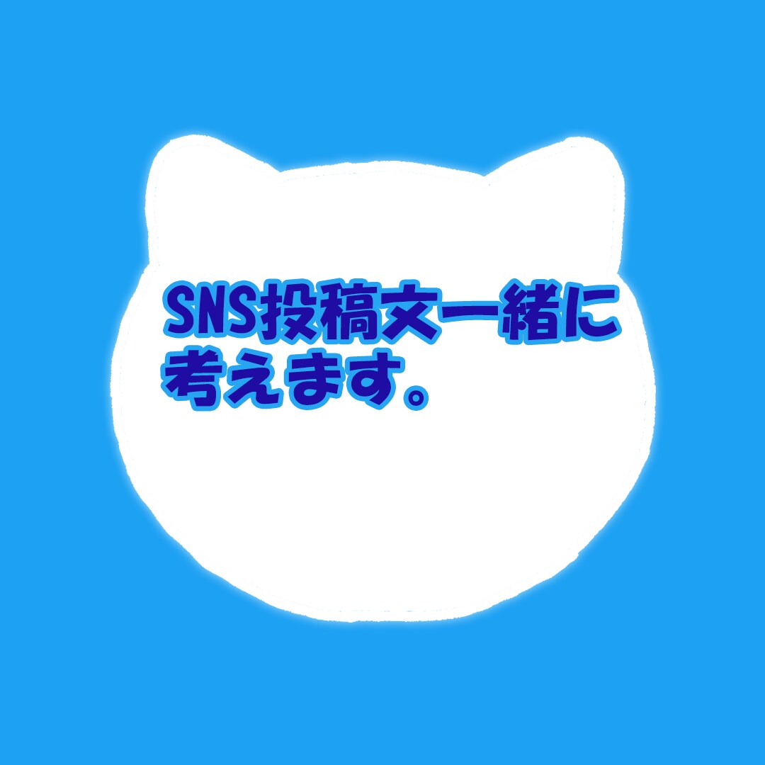 SNS運用者助けます 投稿文一緒に考えます（インスタツイッター向け） イメージ1
