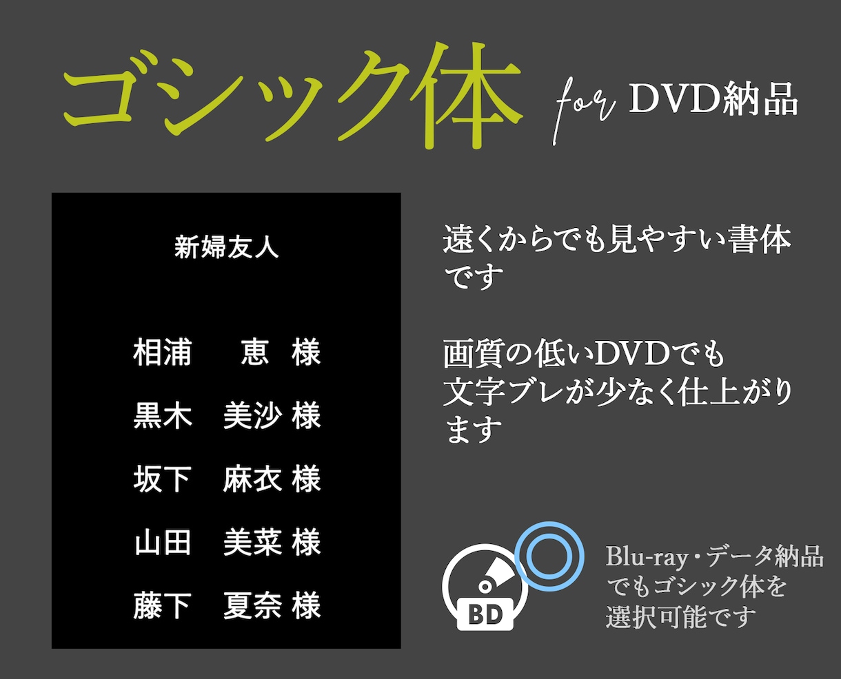 映画スタッフロール風の結婚式エンドロール作ります 【最短6日納品】シンプルな黒背景／写真不要で準備簡単＆短納期 イメージ4