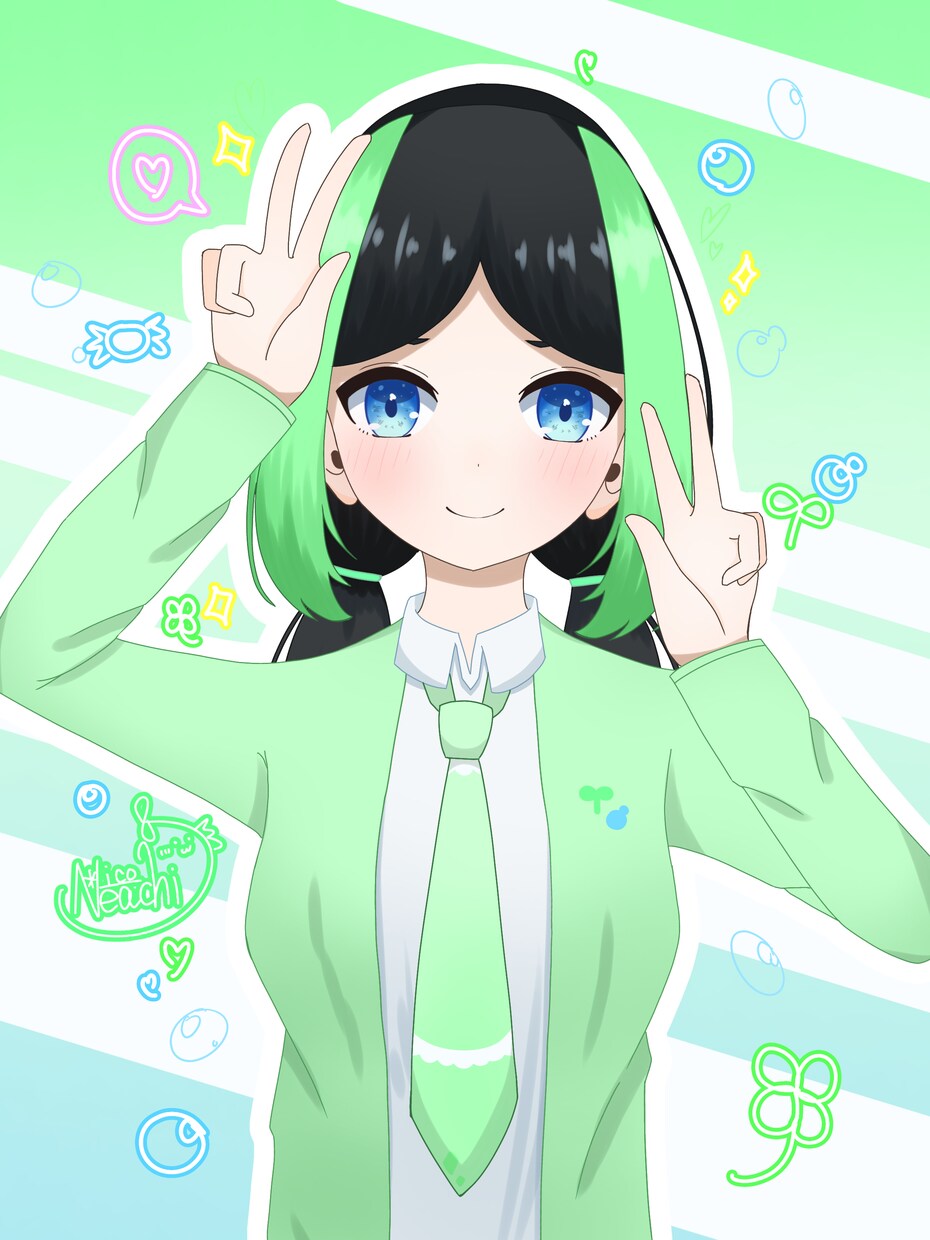 コテキャライラストの依頼承ります 一次創作キャラクター、コテキャラ描きます イメージ2