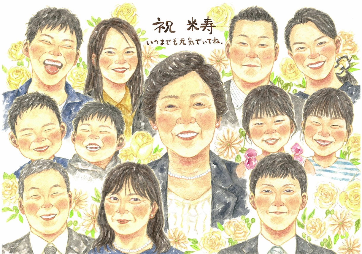 大人数用の似顔絵描きます 大人数での似顔絵が必要な方専用です イメージ5