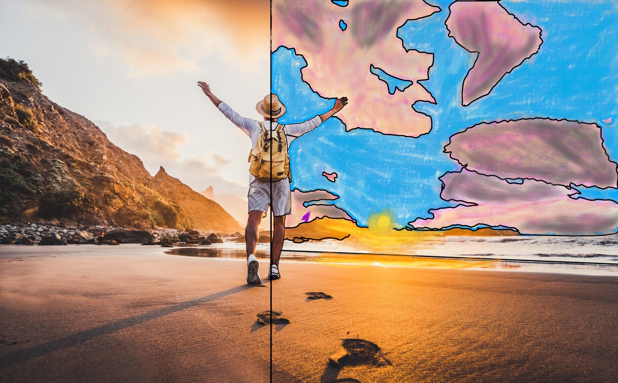 お気に入りの画像や写真に絵を新たな命を吹き込みます 画像や写真に新たなにペイントしインテリアなどに使用出来ます イメージ6