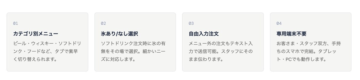 一値下げ一　HP＋QR注文システム作ります 売上と効率を同時改善するDX支援 イメージ4