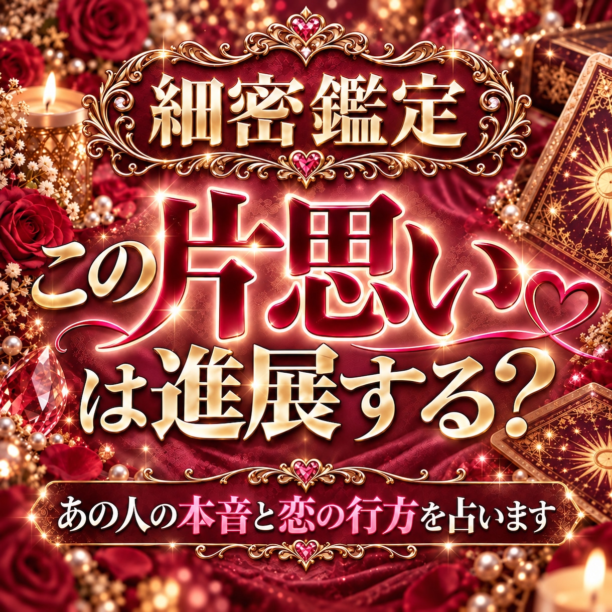 この片思いは進展する？あの人の本音と未来を占います 近づきたいのに近づけない…あの人の本音と恋の行方を丁寧に鑑定 イメージ1