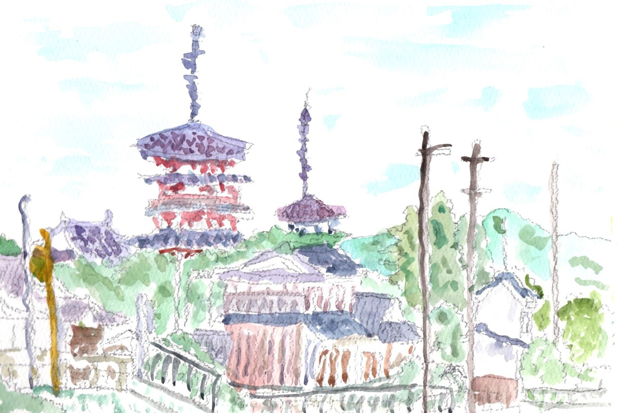 透明水彩絵の具を使って風景イラスト描いてます 見ていただいた人が思わず笑顔になれるような絵を描いてます。 イメージ1