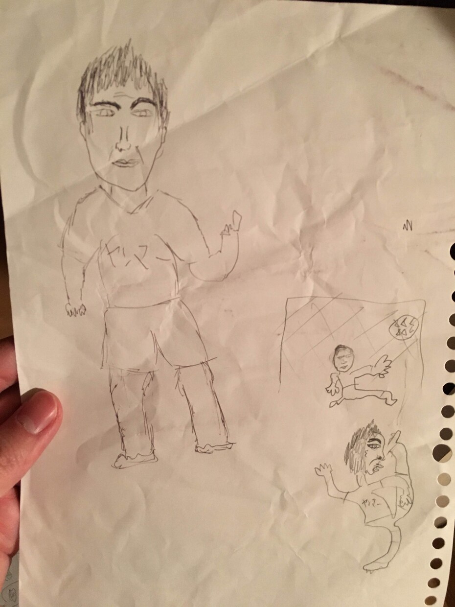 笑顔になれる下手くそな似顔絵を書きます 下手くそすぎて、自然とみんなで笑い合える。 イメージ2