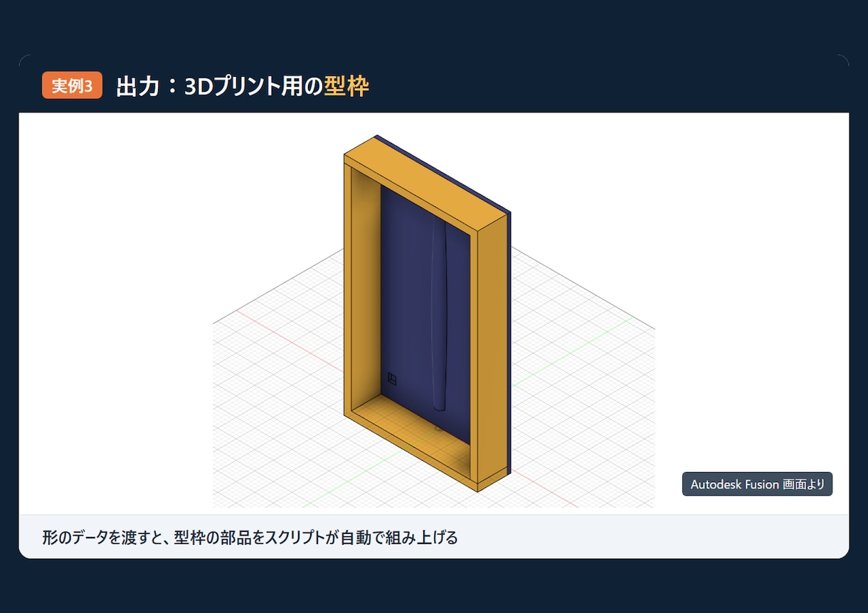 Claude×Fusionの3D自動化を教えます CAD操作なしで、AIが3Dデータを自動で描く仕組みを イメージ6