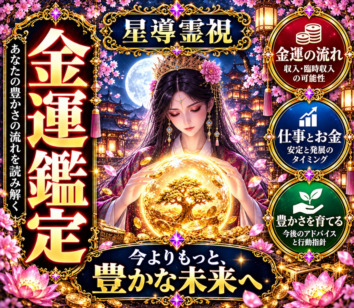あなたの金運とお金の流れを読み解きます お金の不安を手放し、豊かさへの一歩を イメージ1