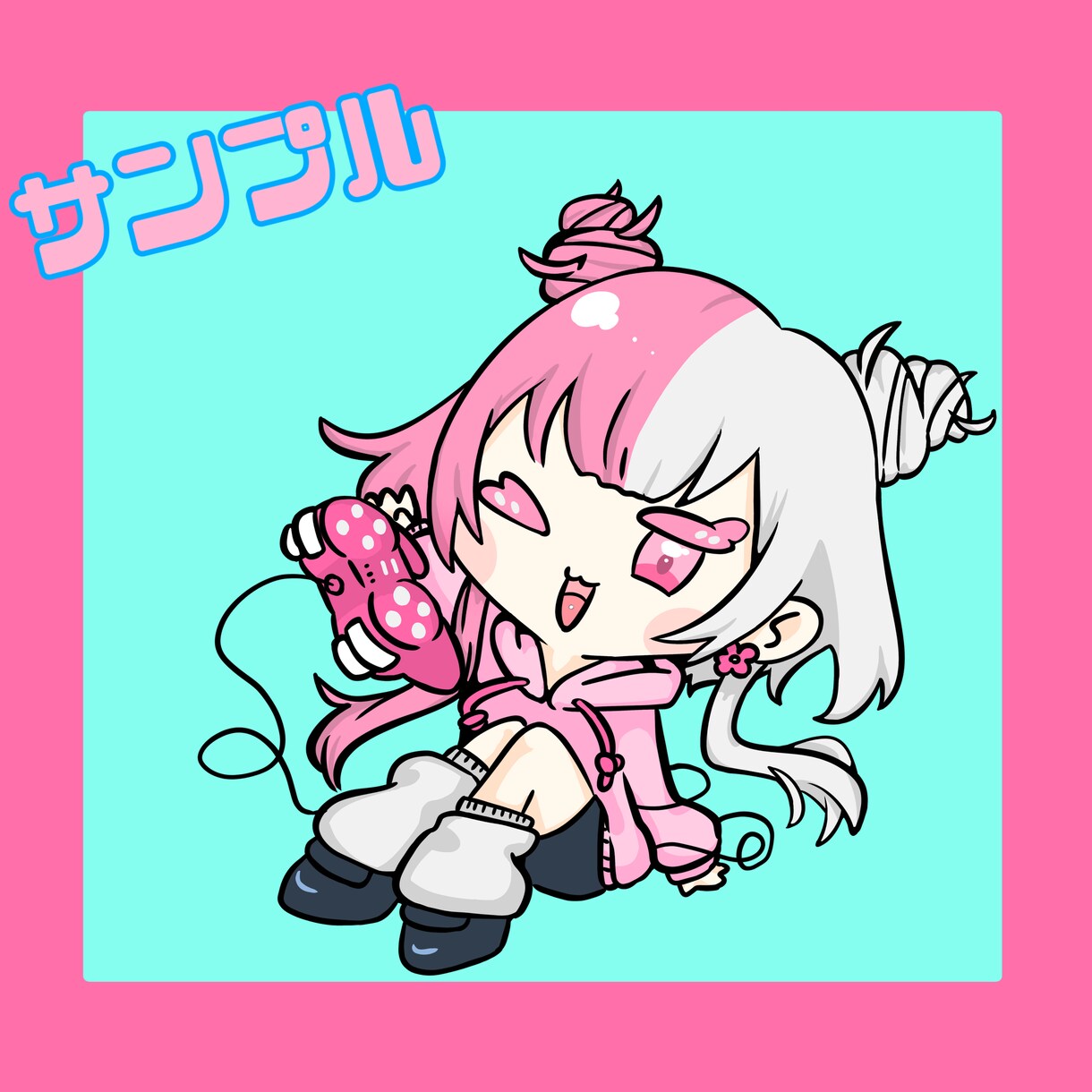 かわいいデフォルメキャライラストを描きます むにゅっとしたおくちともちもちほっぺた イメージ4