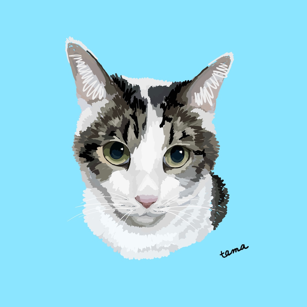 あなたの猫さんのイラストをかきます ＊お名前いりのすてきな似顔絵＊ イメージ6