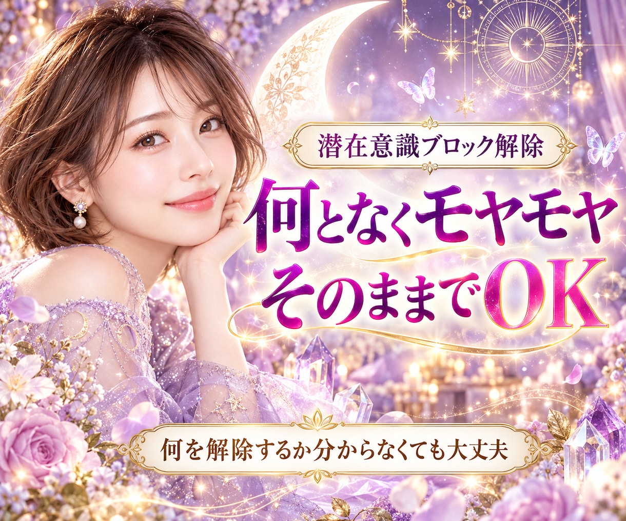 何となくモヤモヤ・動けない心を軽くします 何を解除するか分からなくてもOK｜潜在意識のブロック解除 イメージ1