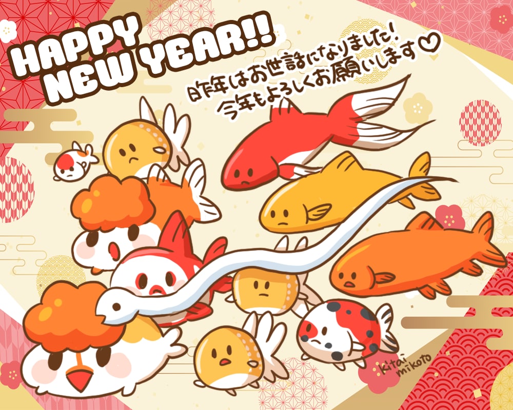 あなたのペット金魚ちゃんのイラスト描きます あなたの金魚ちゃんを可愛いキャラクターにします イメージ8